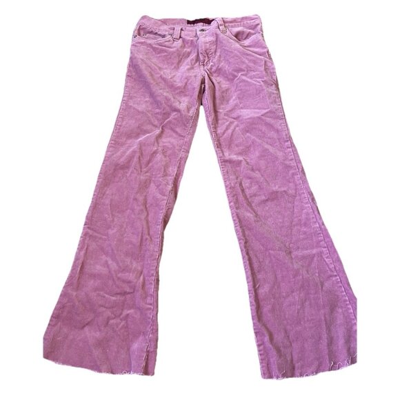 Vintage Solid Jeans Angel Bootcut Stretch Corduroy Pants Pink Cigarette Sz 5 - Picture 7 of 15